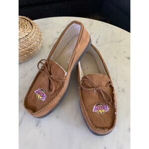 LA Lakers Moccasin Slippers SZ 9-9.5
